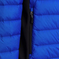 Veste matelassée en toile brodée personnalisée OEM pour homme, bleu royal, sport d'hiver, isolée, imperméable, parka, vente en gros en usine