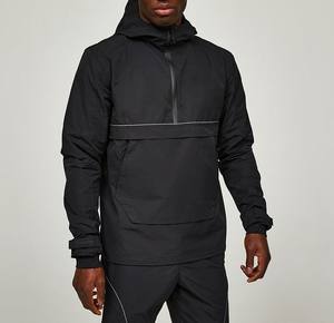 Chándal cortavientos con capucha de alta calidad para hombre, ropa de calle transpirable, fácil de lavar, logotipo personalizado para otoño - Product Image 2