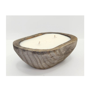 Wooden Dough Bowl Candle Dough Bowl Farmhouse Home Decor <b>Handmade</b> Fragrance Candles Custom Modern Design - Product Image 6