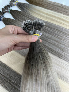 Extensions de cheveux européennes russes à pointes en U, nano anneaux, 100% cheveux vierges vietnamiens, cheveux raides, prêts à être décolorés - Product Image 4