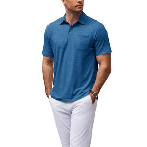 Camiseta de Golf de Manga Corta de Alta Calidad con Logotipo Personalizado, Estilo Formal de Lujo para Trabajo y Negocios, Secado Rápido con MOQ Bajo - Product Image 1