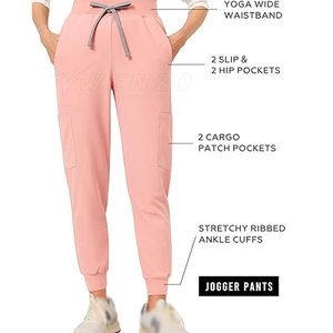 Conjunto de Uniformes Médicos para Mujer, Ajuste Cómodo, Duradero, de Lona de Algodón y Poliéster, Uniforme de Enfermera con Detección de Agujas para Hospital y Clínica - Product Image 5