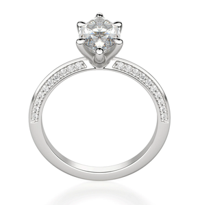 Anillo de Compromiso de Plata de Ley para Mujer con Moissanita de Corte Marquesa de Borde Afilado, Nuevo Diseño, Joyería de Boda para Regalo y Fiesta - Product Image 3