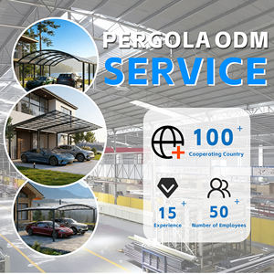 Abri de voiture en aluminium de précision avec panneaux en polycarbonate teinté, certifié CE, pare-soleil extérieur pour véhicule, garage - Product Image 2