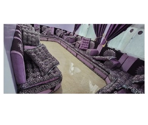 Canapé de style Majlis arabe, design classique, ensemble élégant pour salon, sièges d'angle luxueux, design gain de place - Product Image 1