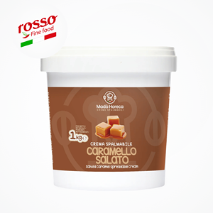 Almendras con Caramelo Salado en Cubeta con Crema Untable (1 kg Listas para Usar) - Product Image 1