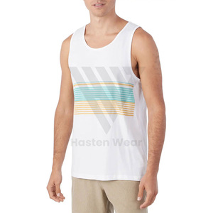 เสื้อกล้ามสำหรับผู้ชายเสื้อออกกำลังกายผ้าฝ้าย100% ถักระบายอากาศได้ดีดีไซน์แบบ OEM - Product Image 2