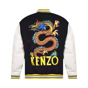 เสื้อแจ็กเก็ตเบสบอลวิทยาลัยผ้าขนแกะมีฮู้ดคอปกหนังแบบใหม่สำหรับฤดูหนาว - Product Image 6