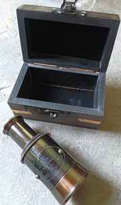 Vintage 6 pulgadas antiguo imitación Metal artesanía niños telescopio marítimo pulido técnica plegable náutico Spyglass regalo - Product Image 2