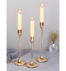 Decorative <b>Pillar</b> Candle Holder for Romantic Settings Metal Candelabra Stand for Wedding Home and Outdoor Decor Table Accent - Product Image 1
