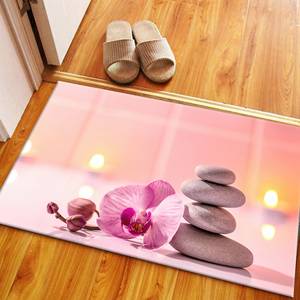Alfombra Estampada - Floral, Moderna, Tapete de Entrada, Lujosa, Grande, Zen, Regalo, Elegante, Decoración del Hogar, con Pelo Suave - Product Image 1