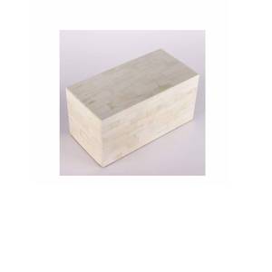 Caja organizadora de joyería trenzada de hueso blanco, caja de almacenamiento de incrustaciones de hueso moderno, caja de recuerdo multiusos para accesorios de joyería - Product Image 6