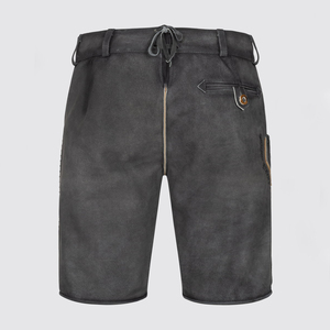 กางเกงขาสั้นสไตล์สตรีทสำหรับผู้ชายกางเกงขาสั้นสไตล์บาวาเรียแบบปรับแต่งได้วัสดุผ้าใบคุณภาพสูงระบายอากาศได้ปานกลางกระดุม6XL ล้วน - Product Image 6