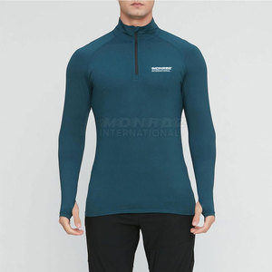 <b>Men</b> Half Zipper <b>Compression</b> <b>Shirt</b> Quick Dry Sportswear Gym Top Custom Logo <b>Men</b> <b>Compression</b> <b>Shirt</b> - Product Image 2