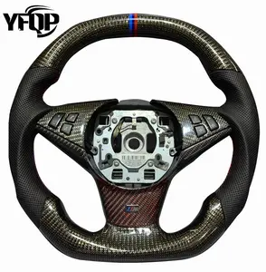 For BMW Old E60 5 Series 6 Series M6 M5 Steering Wheel Carbon Fiber Leather