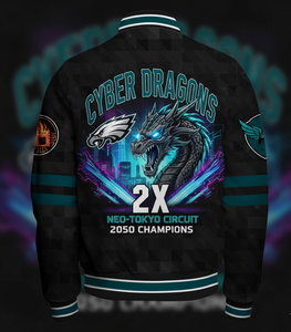 Custom Breathable Hooded Varsity Jacket for Men | Personalized 100% Cotton <b>Stand</b> Collar High Street Style Winter Front Logo - Product Image 2
