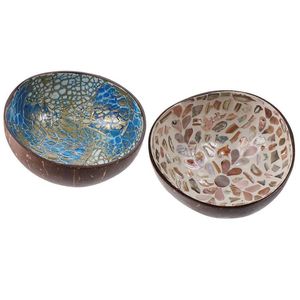 Vajilla ecológica de Vietnam, cuenco de cáscara de coco de estilo Vintage con diseño Tropical, cuenco de coco, vela hecha de conchas de Coco - Product Image 1