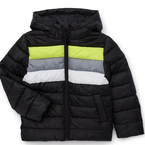 Veste matelassée zippée à col montant, motif imprimé, respirante, en microfibre de polyester pour homme, pour l'hiver - Product Image 6