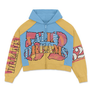 Sudadera con Capucha Personalizada para Hombre 2026, 100% Algodón, Lavado Ácido, Cierre Completo, 500gsm, Talla Grande, con Estampado de Diamantes de Imitación - Product Image 1