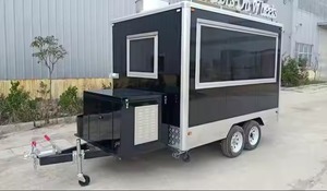 Remolque de comida móvil de nuevo tipo 2024, venta callejera, cocina completa con ruedas, hamburguesas, patatas fritas, helado, perritos calientes, furgoneta de café, carrito de catering - Product Image 2