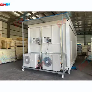 Emth abastecimento para quarto frio, caixa de gelo armazenamento de sala fria-unidade de condensamento de 18 graus e evaporador e painéis para câmara fria