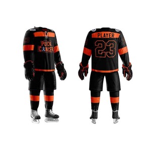 Camiseta de hockey sobre hielo uniforme de hockey sobre hielo camiseta de hockey sobre hielo Unisex traje de entrenamiento para adultos hombres mujeres sublimación superior de moda para la venta - Product Image 5