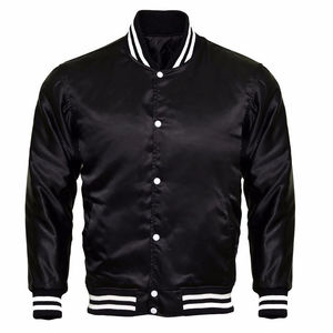 Vente en gros Prix Nouveau sur mesure Vente en gros Couleur unie Meilleure qualité Fitness Out Door Outer Wear Casual Varsity Jackets pour hommes - Product Image 3