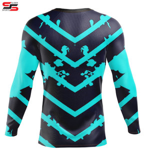 OEM Diseño Compresión MMA Rash Guard para la venta Directo de fábrica Proveedor Cómodo Hombres Fitness Rash Guard de alta calidad - Product Image 2