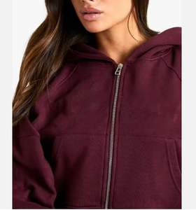 Sweat à capuche léger pour femmes vêtements d'été tissu de coton OEM logo personnalisé fournisseur - Product Image 3