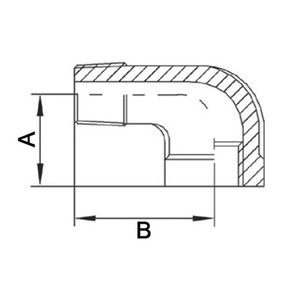 Raccord fileté femelle/mâle 90° NPS=3/4 en acier inoxydable 304 SPRINGER - Lot de 10 - Product Image 3