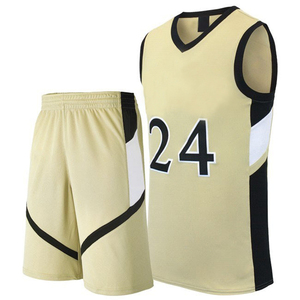 Uniforme de basket-ball personnalisé vêtements d'équipe sportive étiquette avec logo personnalisé maillot de haut de bronzage vêtements d'entraînement de basket-ball pour femmes et hommes - Product Image 1