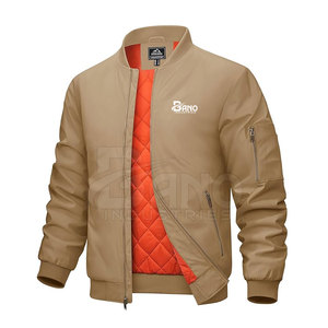 Chaqueta Bomber de Invierno 2026 de Bajo Precio, Personalizable con Logotipo Frontal, Forro Polar, Secado Rápido, Transpirable, con Forro de Cuero de Alta Calidad para Hombre - Product Image 1