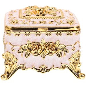 Unique Luxury Look Gold and Black Jewellery <b>Box</b> Handmade <b>Storage</b> Stand Ideal for Ring Earrings Necklaces Bracelets and Keepsakes - Product Image 3