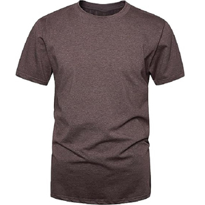 Camiseta OEM para Hombre, Hecha a Medida, 100% Algodón, Color Marrón Sólido, Cuello Redondo, Manga Corta, Corte Ajustado, Informal, Directo de Fábrica en Bangladesh - Product Image 6