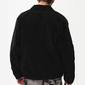 Veste zippée personnalisée pour hommes de haute qualité 100% laine polaire coupe-vent élégant design de bombardier vintage col montant poche à capuche - Product Image 5