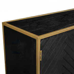 Mangohouten Fingula 165 cm Armoire Buffet Antique Fait Main pour Salon Meubles de Maison - Product Image 2