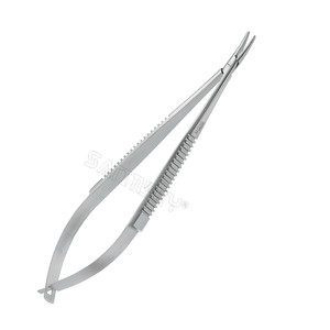 Portaagujas Castroviejo de Punta Recta de 14 cm, Instrumentos Quirúrgicos de Acero Inoxidable, Fabricados para Cirugía Dental - Product Image 3