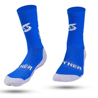 Calcetines de Fútbol de Punto con Agarre, Diseño de Puntos con Impresión Digital, Antideslizantes, para Primavera, Colores Personalizados, Logotipo, Unisex, para Fútbol, Secado Rápido