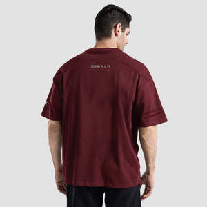 GAI Youth Strike Jersey Breathable Maroon Polyester Top High Quality Printed Plus Size XL Sports Wear with Short Sleeves - Product Image 2