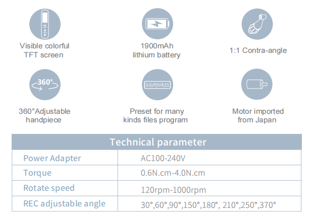 Ai intelligence Dental Endo Motor With Apex Locator Endodontics Endo Motor