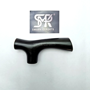 Canne de marche en corne de buffle naturelle faite à la main, durable, élégante, écologique, avec poignée en T moderne et personnalisée - Product Image 5