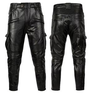 Pantalon en cuir de vache pour motard, style moto, tendance 2026, pantalon en cuir pour homme, design haut de gamme, pantalon de motard en cuir pour homme - Product Image 1