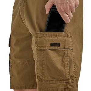 Shorts cargo en toile pour hommes, design personnalisé, vente en gros OEM, 100% coton, écologiques, décontractés, motif uni, marque privée pour adultes - Product Image 4