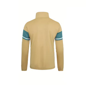 Ensemble de survêtement de football pour hommes en gros, hiver, fermeture éclair, manches longues, col montant, respirant, séchage rapide, design 2 en 1, entraînement en club - Product Image 4