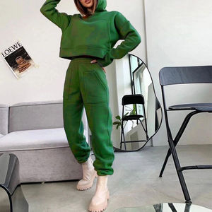 Nueva Venta caliente Otoño Invierno con capucha ropa de entrenamiento traje de estante ropa deportiva de mujer Jogger mujeres chándal conjunto chándal - Product Image 5