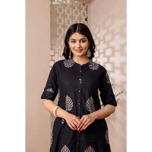 Conjunto de Algodón Grueso Estampado para Niñas y Mujeres, Traje de Estilo Étnico Indio y Pakistaní para Uso Diario, Fiestas y Todas las Ocasiones - Product Image 6