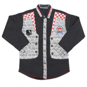 Chase Value Boys 5-6 Years Full Sleeves Casual <b>Shirt</b>-Black Wash n Wear - Product Image 3