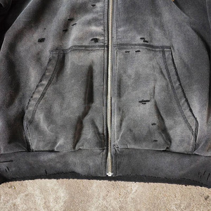 เสื้อฮู้ดซิปผู้ชาย ผ้าฝ้าย 100% น้ำหนัก 370 กรัม สัมผัสนุ่ม สไตล์ลำลอง สำหรับขายส่ง - Product Image 3