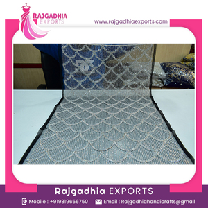 Perles de cristal classiques de luxe, tissu perlé disponible au meilleur prix - Product Image 5