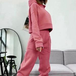 Todo el precio de venta, sudadera con cremallera desgastada, chándales para mujer, conjuntos de joggers, conjunto de pantalones de chándal de dos piezas para mujer, conjunto de chándal para mujer - Product Image 6